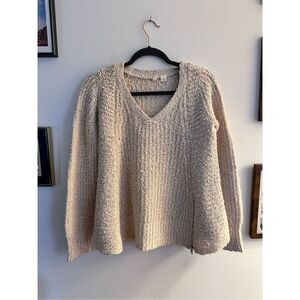 Anthropologie Moth cream sweater